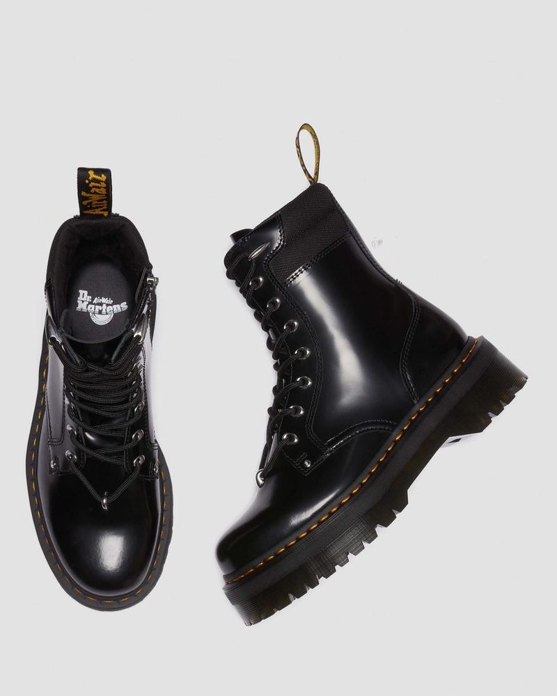 Dr Doc Martens Jadon II Boot Hardware Buttero Cuero Platforms (Buttero) Negros | DG68-O0DK