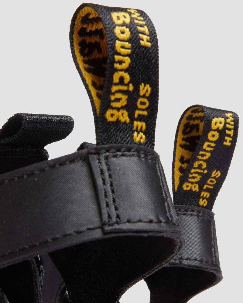 Dr Doc Martens Junior Callan Casuales Sandals (Extra Tough 50/50+Rubbery) Negros | XD79-C7SI