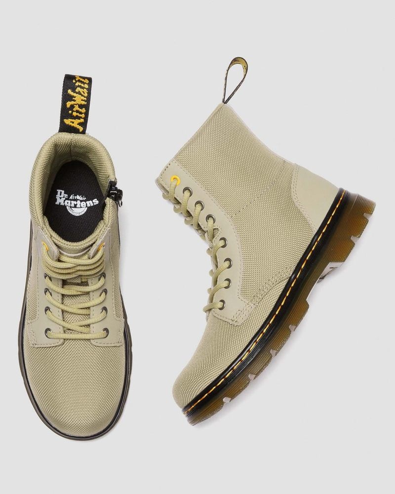 Dr Doc Martens Junior Combs Extra Tough Poly Casuales Boots (Extra Tough 50/50+Rubbery) Verde Oliva | LW33-A2BQ