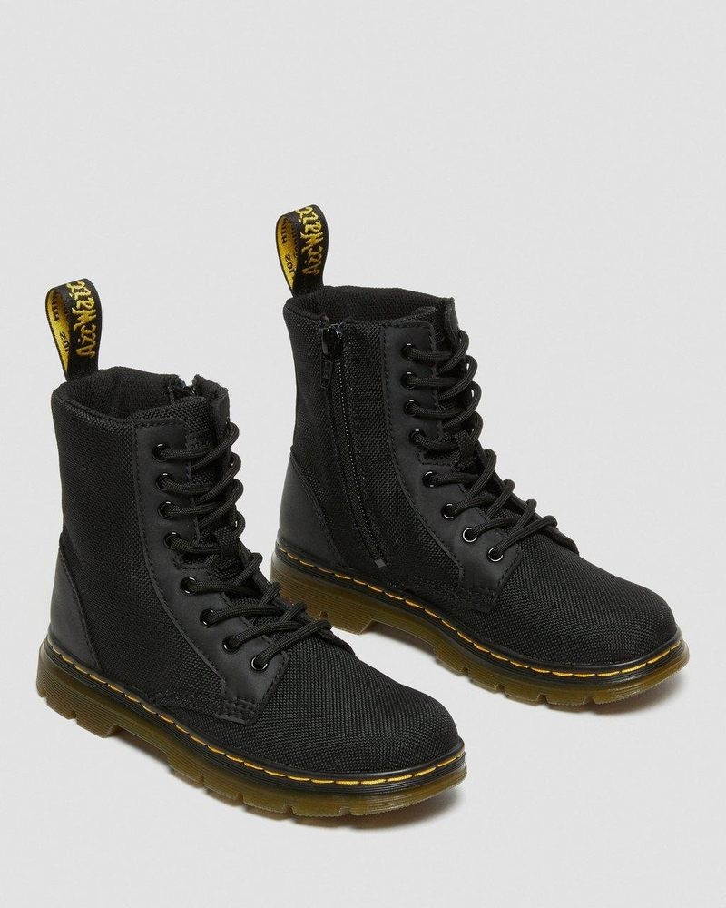 Dr Doc Martens Junior Combs Extra Tough Poly Casuales Boots (Extra Tough 50/50+Rubbery) Negros | MY06-E0XG