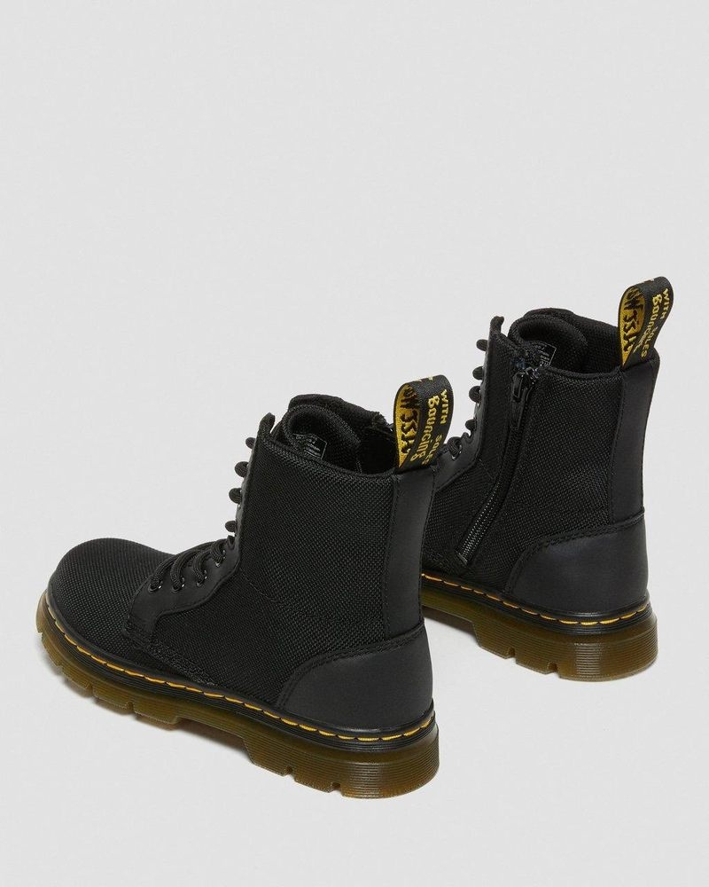 Dr Doc Martens Junior Combs Extra Tough Poly Casuales Boots (Extra Tough 50/50+Rubbery) Negros | MY06-E0XG