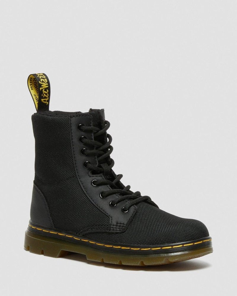 Dr Doc Martens Junior Combs Extra Tough Poly Casuales Boots (Extra Tough 50/50+Rubbery) Negros | MY06-E0XG