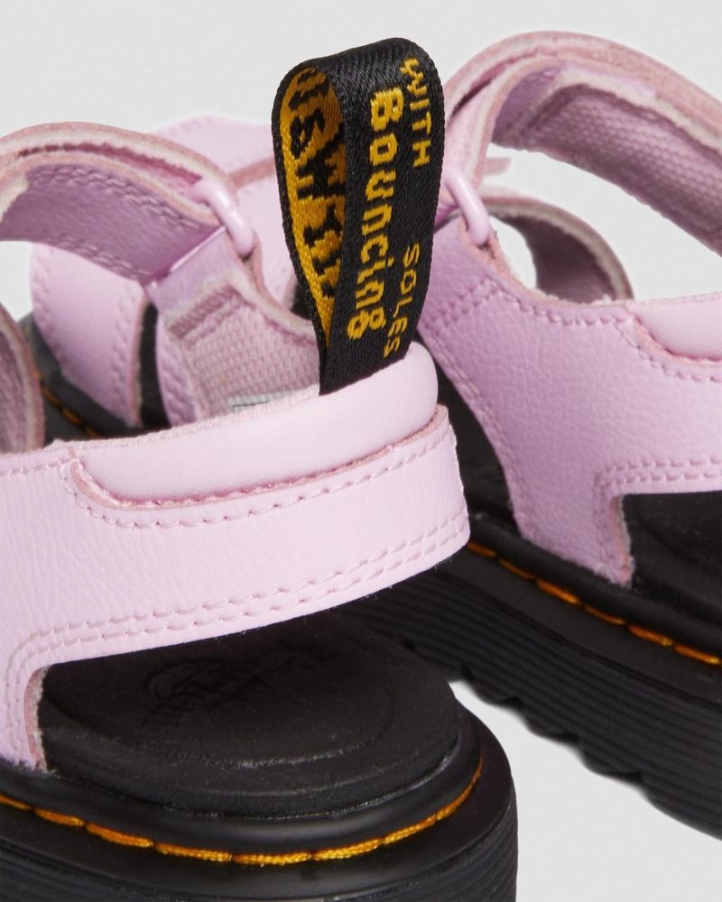 Dr Doc Martens Junior Klaire Athena Cuero Correa Sandals (Athena) Rosas | IG04-A8GH