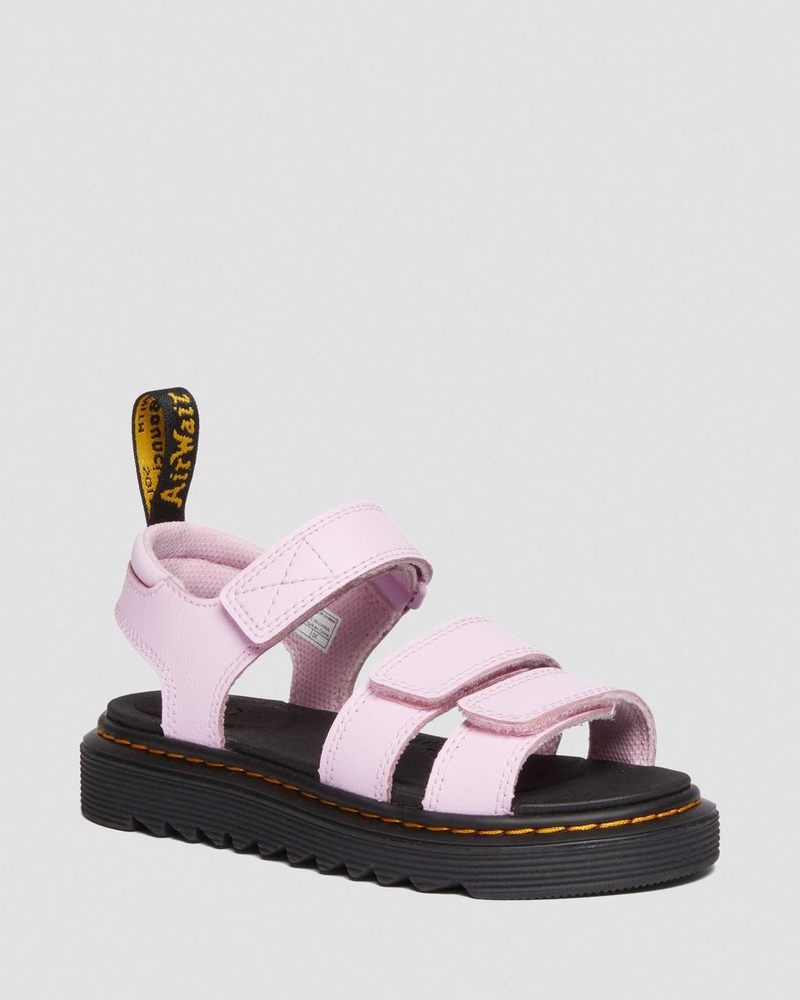 Dr Doc Martens Junior Klaire Athena Cuero Correa Sandals (Athena) Rosas | IG04-A8GH