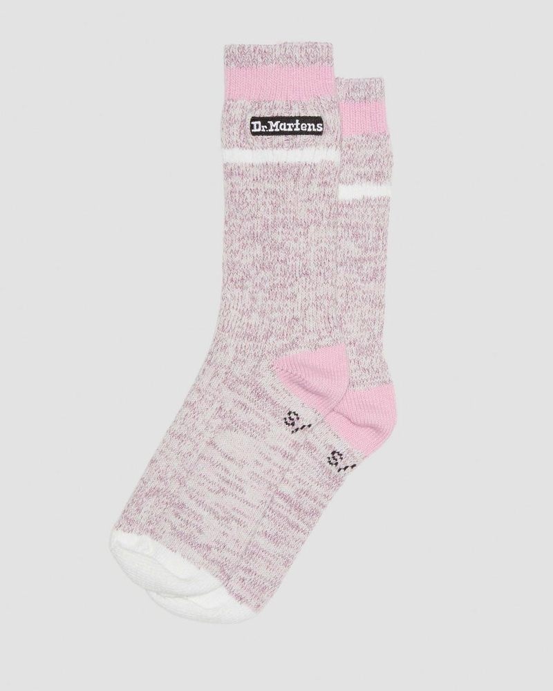 Dr Doc Martens Marl Organic Socks (Algodon Blend) Rosas | OS98-K4EV