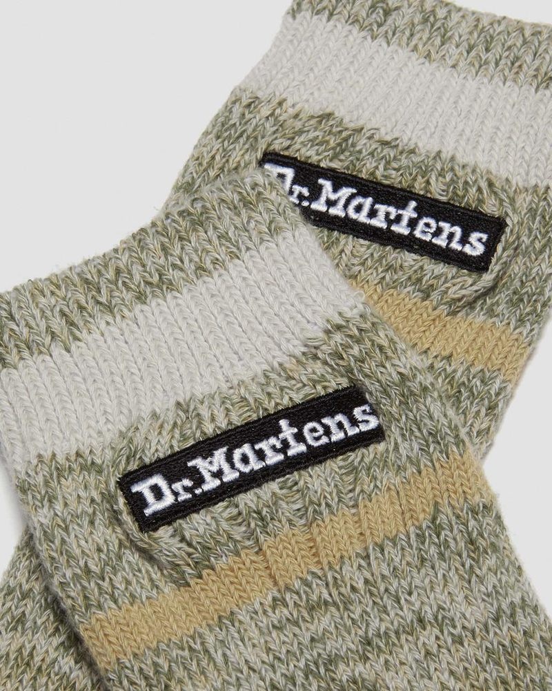 Dr Doc Martens Marl Organic Socks (Algodon Blend) Verde Oliva | UV71-F8EY