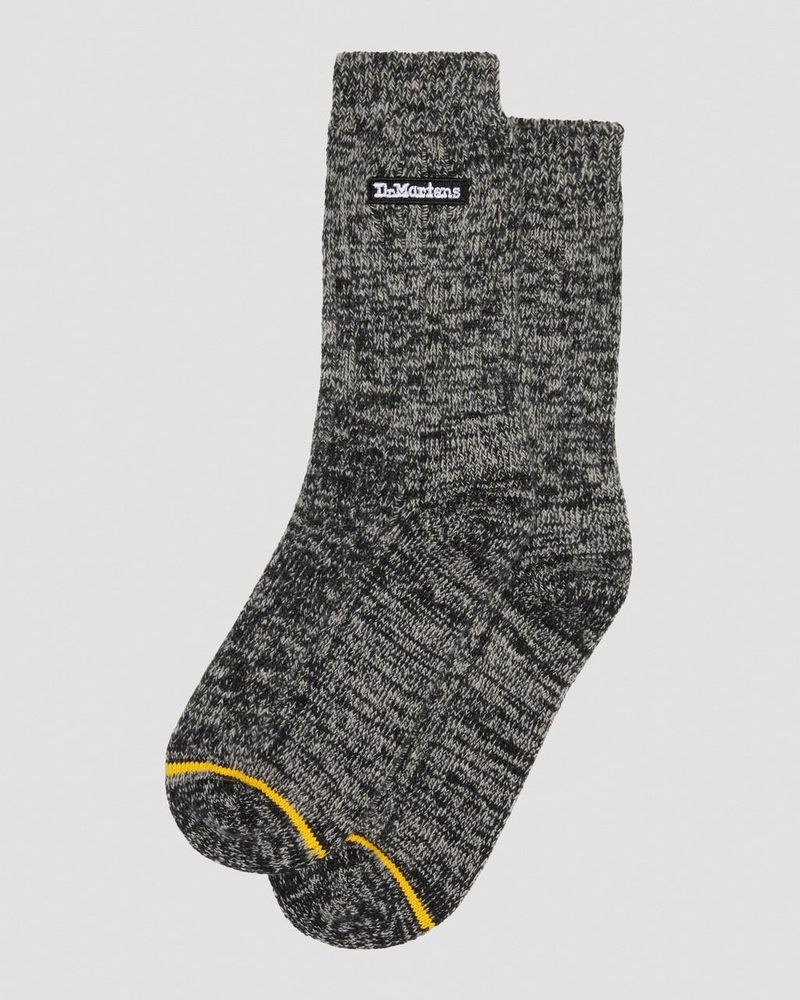 Dr Doc Martens Merino Organic Algodon Blend Socks (Organic Algodon Blend) Negros | DM19-R7ZP