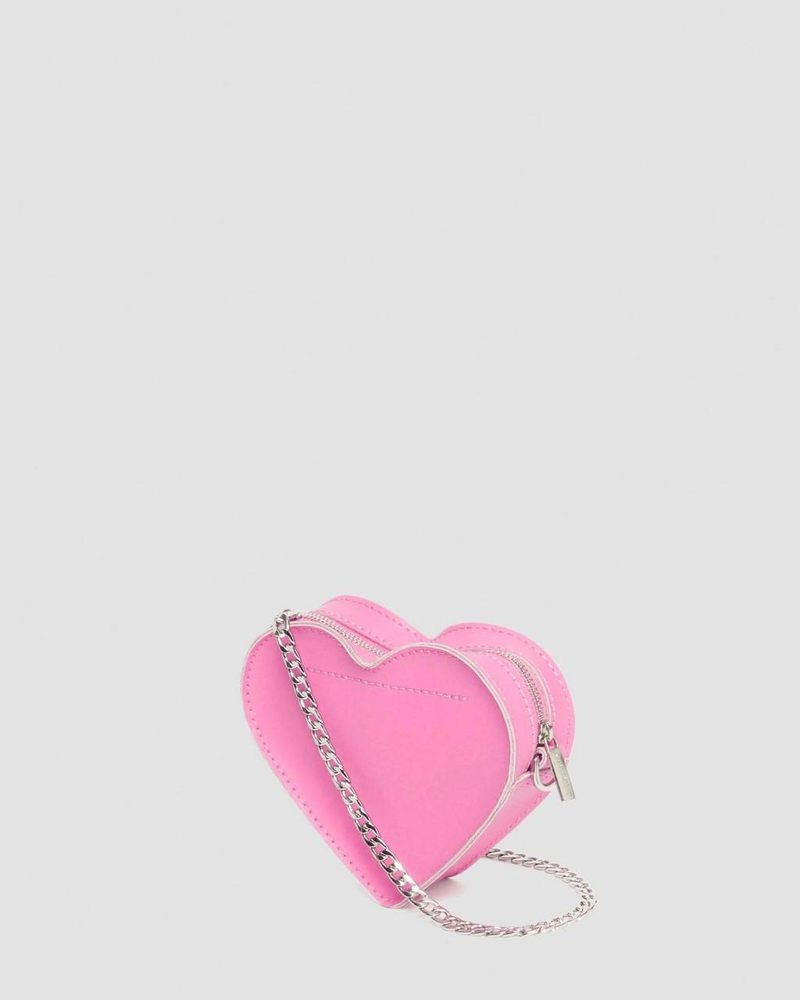 Dr Doc Martens Mini Heart Shaped Cuero Bag (Kiev) Rosas | ZB30-Y3BP