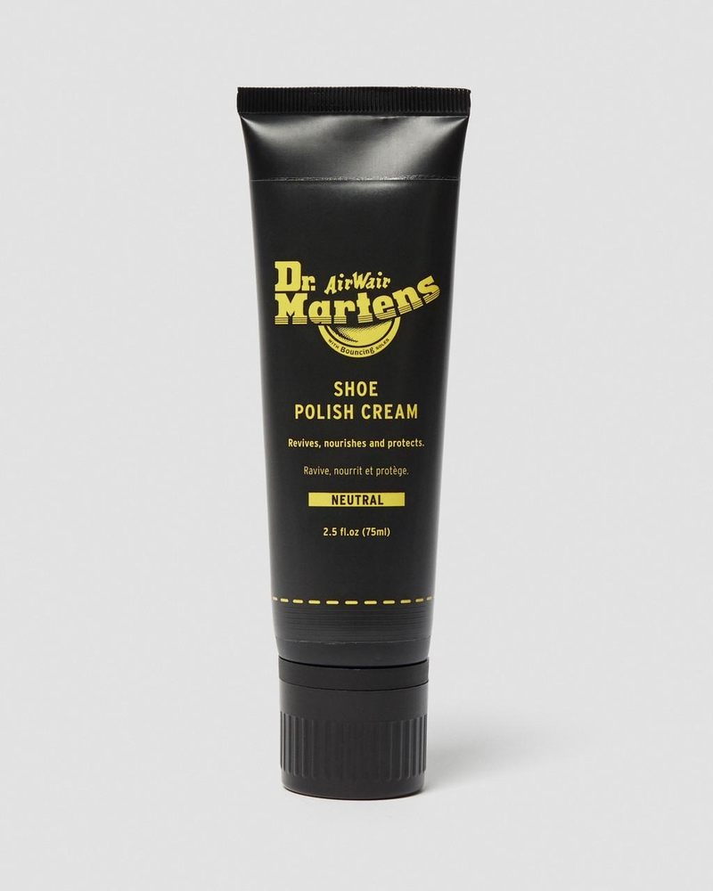 Dr Doc Martens Neutrales Shoe Polish Cream 75ml Tube Negros | FR76-B5SZ