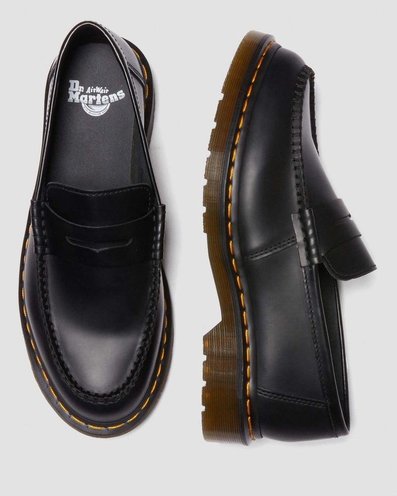 Dr Doc Martens Penton Smooth Cuero Loafers (Smooth Cuero) Negros | OR94-L9YO