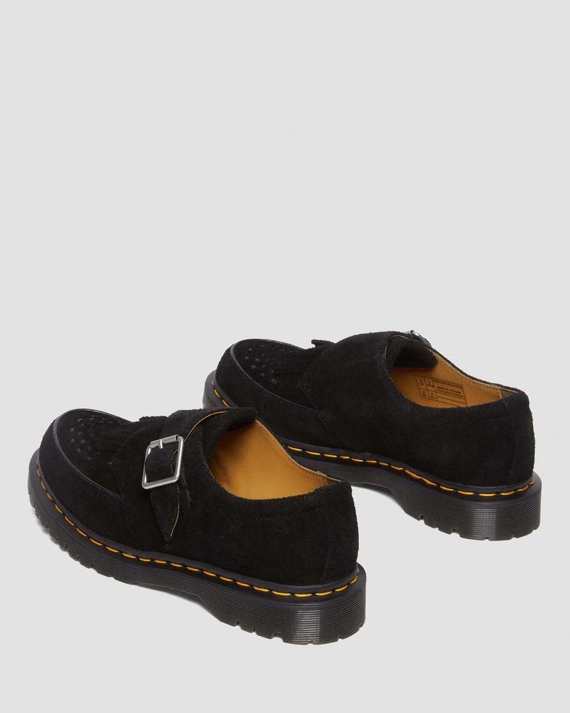 Dr Doc Martens Ramsey Gamuza Kiltie Hebilla Creepers (Desert Oasis Gamuza) Negros | DT41-H1IM