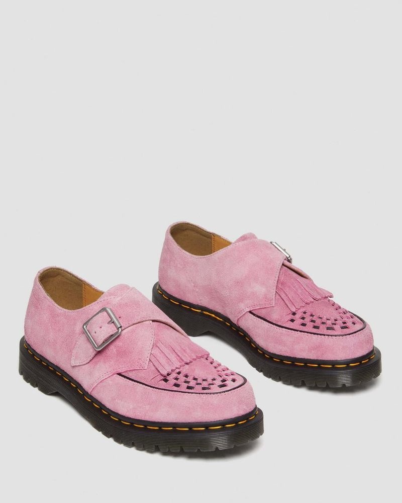 Dr Doc Martens Ramsey Gamuza Kiltie Hebilla Creepers (Desert Oasis Gamuza) Rosas | RM39-W2CM