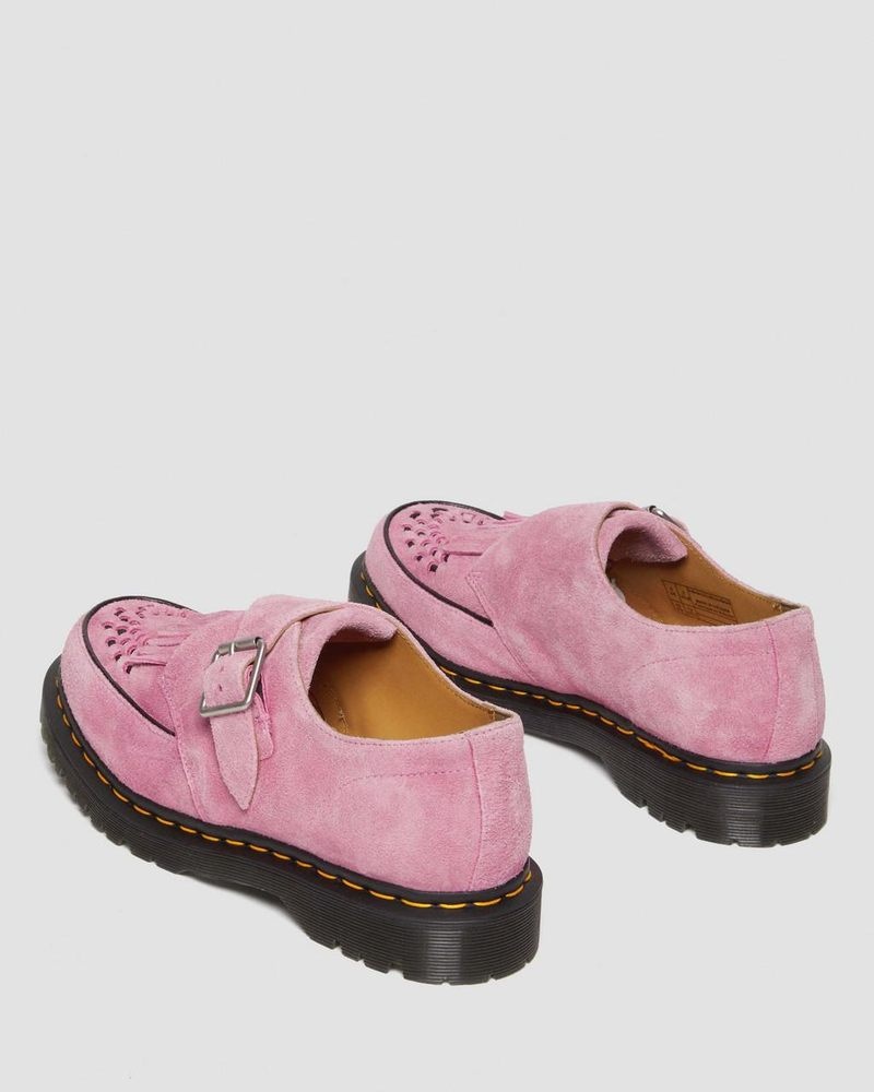 Dr Doc Martens Ramsey Gamuza Kiltie Hebilla Creepers (Desert Oasis Gamuza) Rosas | RM39-W2CM