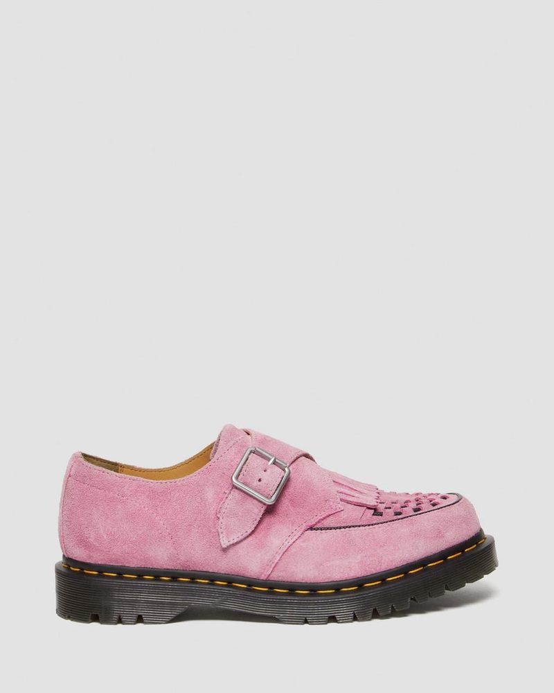 Dr Doc Martens Ramsey Gamuza Kiltie Hebilla Creepers (Desert Oasis Gamuza) Rosas | RM39-W2CM