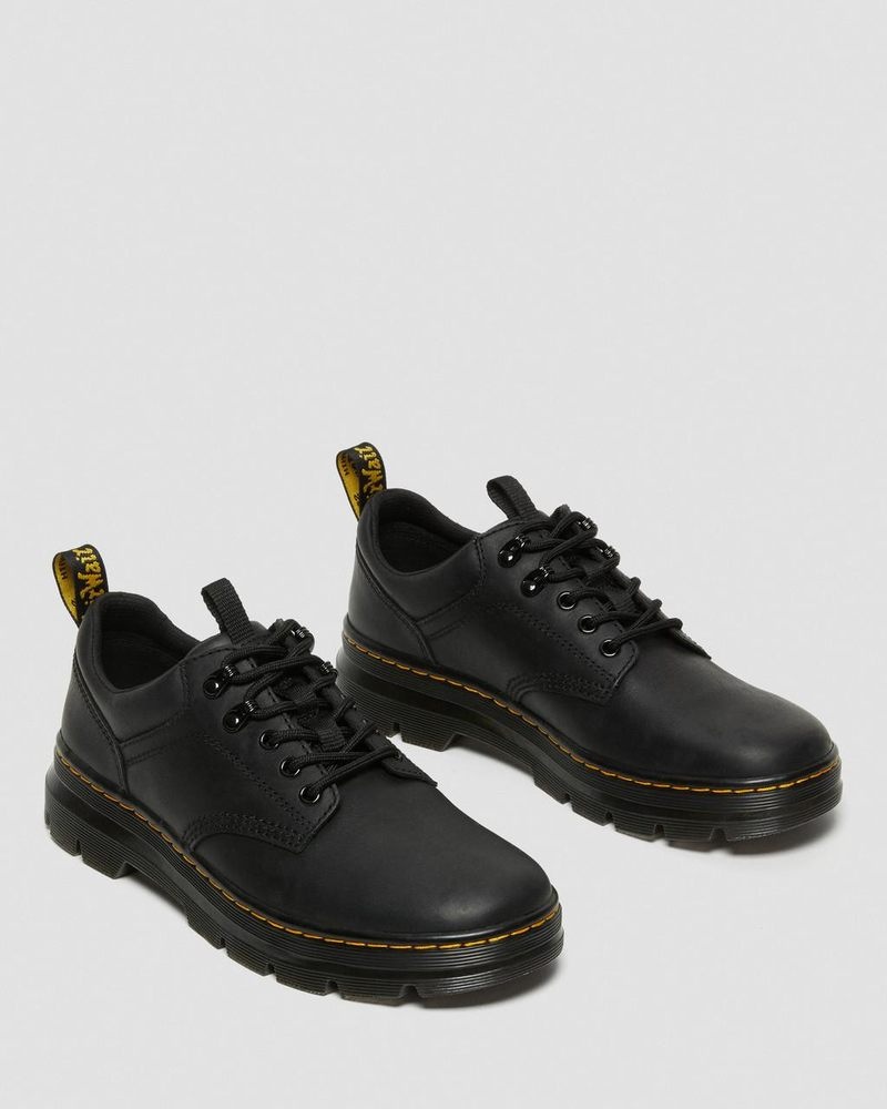 Dr Doc Martens Reeder Wyoming Cuero Utility Shoes (Wyoming) Negros | WD15-M3TP