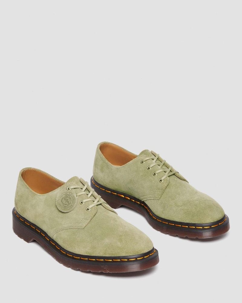 Dr Doc Martens Smiths Gamuza Vestido Shoes (Desert Oasis Gamuza) Verde Oliva | CS91-I0MC