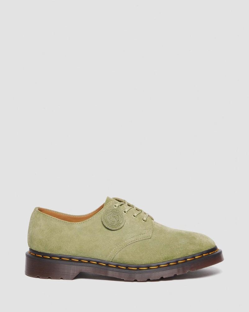 Dr Doc Martens Smiths Gamuza Vestido Shoes (Desert Oasis Gamuza) Verde Oliva | CS91-I0MC