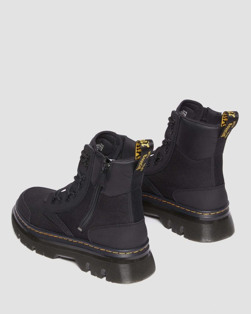 Dr Doc Martens Tarik Zip Poly & Cuero Utility Boots (Ajax + Extra Tough 50/50 + Hydro) Negros | FA14-I5PU