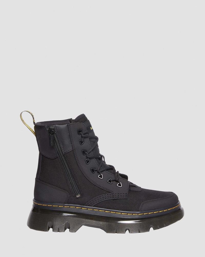 Dr Doc Martens Tarik Zip Poly & Cuero Utility Boots (Ajax + Extra Tough 50/50 + Hydro) Negros | FA14-I5PU