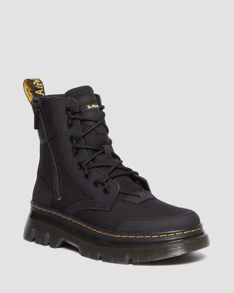 Dr Doc Martens Tarik Zip Poly & Cuero Utility Boots (Ajax + Extra Tough 50/50 + Hydro) Negros | FA14-I5PU