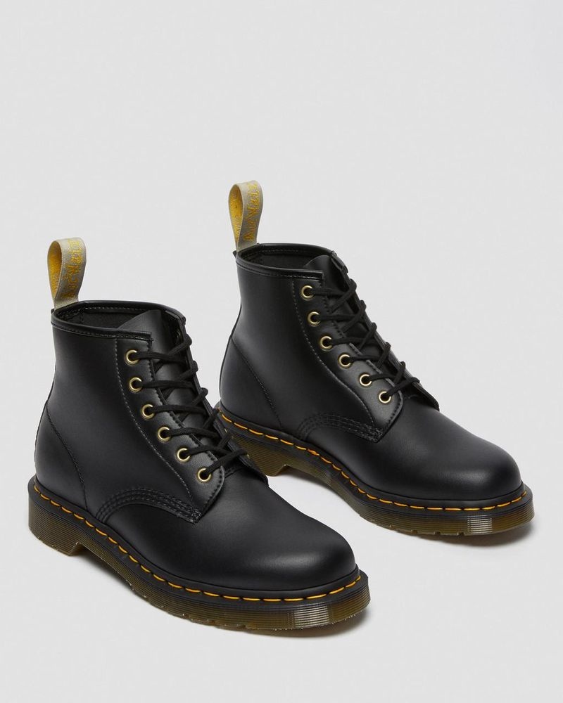 Dr Doc Martens Vegan 101 Felix Ankle Boots (Felix Rub Off) Negros | UT62-N1IL