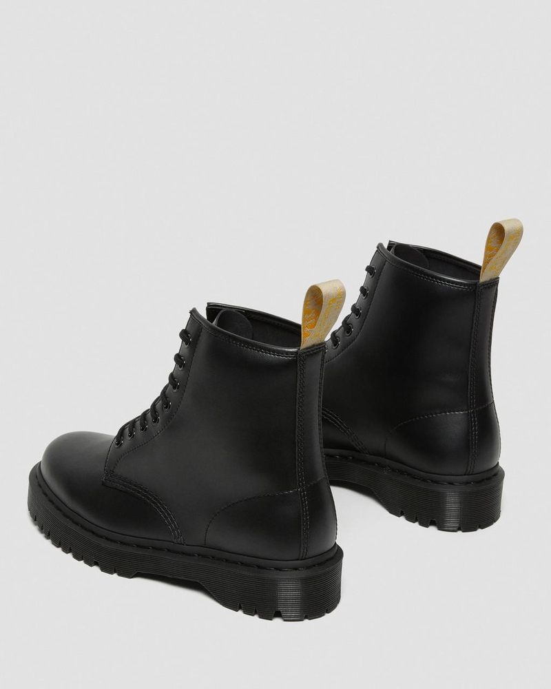 Dr Doc Martens Vegan 1460 Bex Mono Encaje Up Boots (Felix Rub Off) Negros | CX42-U2IV