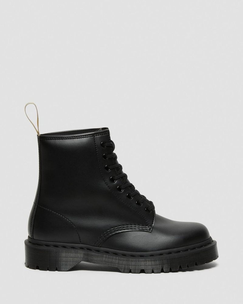 Dr Doc Martens Vegan 1460 Bex Mono Encaje Up Boots (Felix Rub Off) Negros | CX42-U2IV