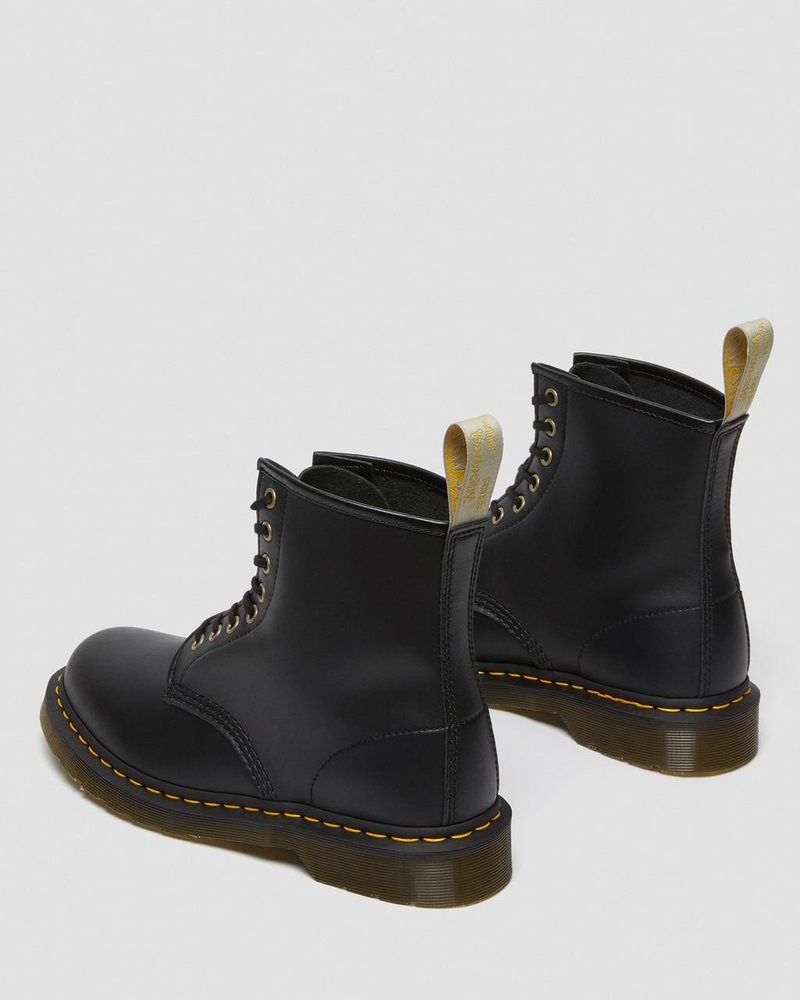 Dr Doc Martens Vegan 1460 Felix Encaje Up Boots (Felix Rub Off) Negros | AP93-B0IF