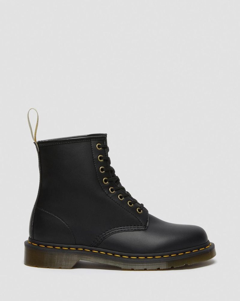 Dr Doc Martens Vegan 1460 Felix Encaje Up Boots (Felix Rub Off) Negros | AP93-B0IF