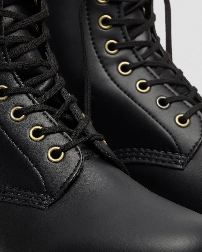 Dr Doc Martens Vegan 1460 Felix Encaje Up Boots (Felix Rub Off) Negros | RV90-E5HL