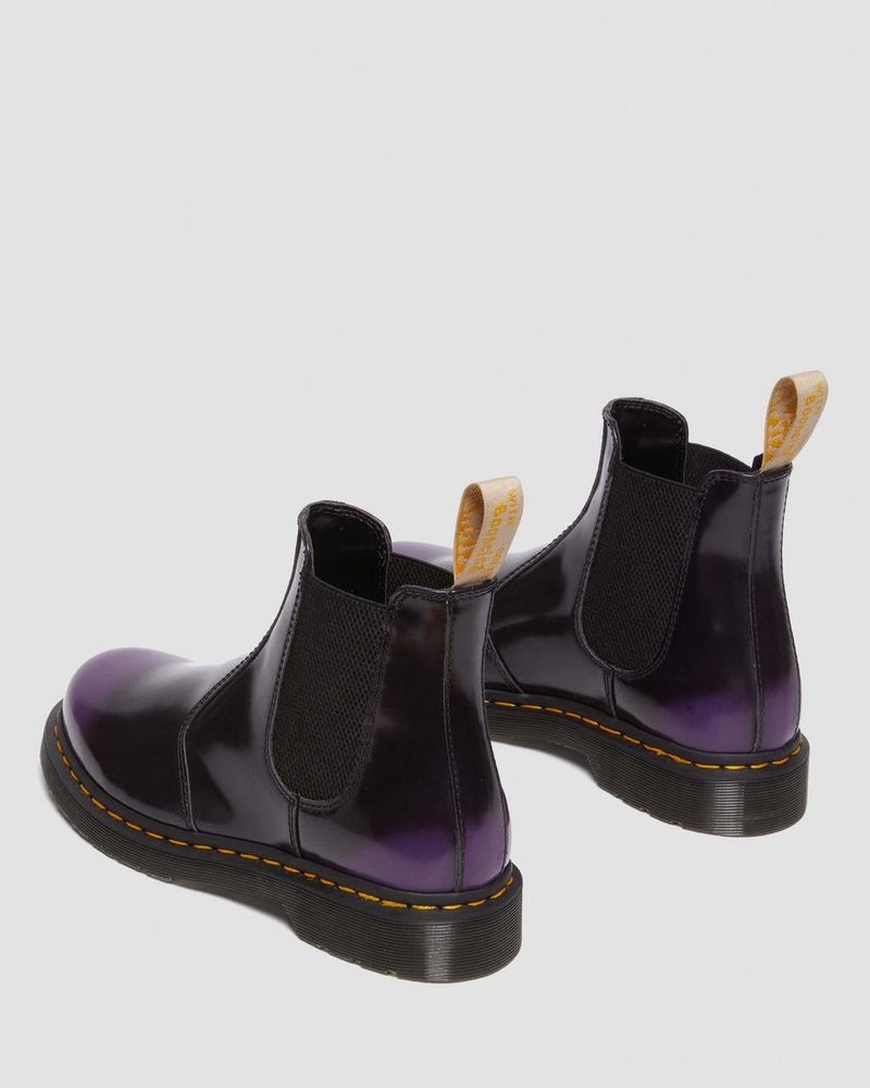 Dr Doc Martens Vegan 2976 Chelsea Boots (Oxford Rub Off) Morados | VK80-S4WA