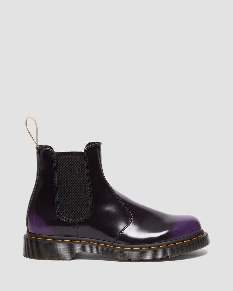 Dr Doc Martens Vegan 2976 Chelsea Boots (Oxford Rub Off) Morados | VK80-S4WA