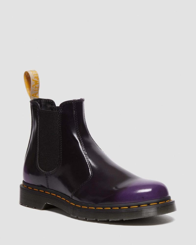 Dr Doc Martens Vegan 2976 Chelsea Boots (Oxford Rub Off) Morados | VK80-S4WA