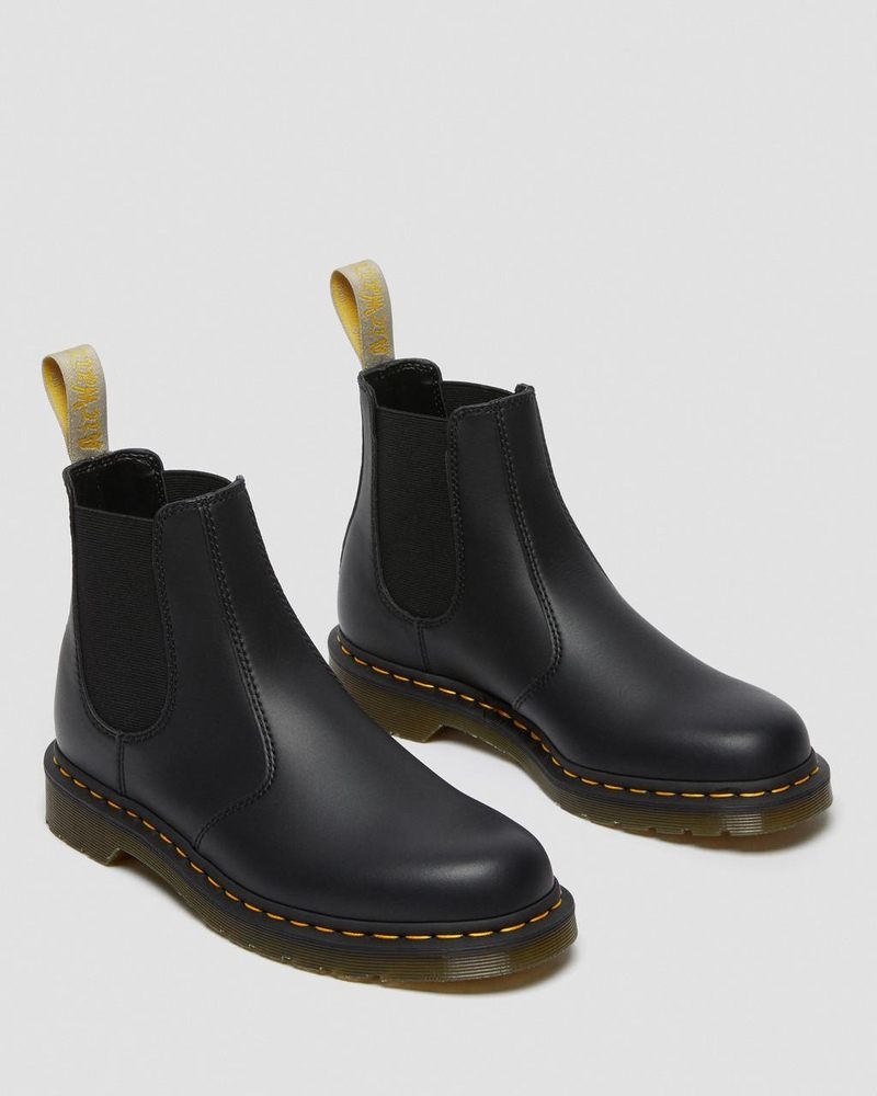 Dr Doc Martens Vegan 2976 Felix Chelsea Boots (Felix Rub Off) Negros | XD72-K9FM