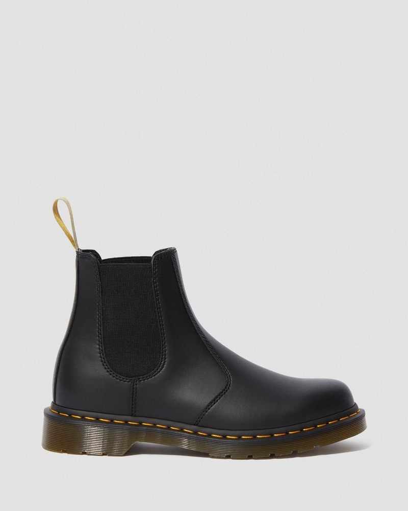 Dr Doc Martens Vegan 2976 Felix Chelsea Boots (Felix Rub Off) Negros | XD72-K9FM