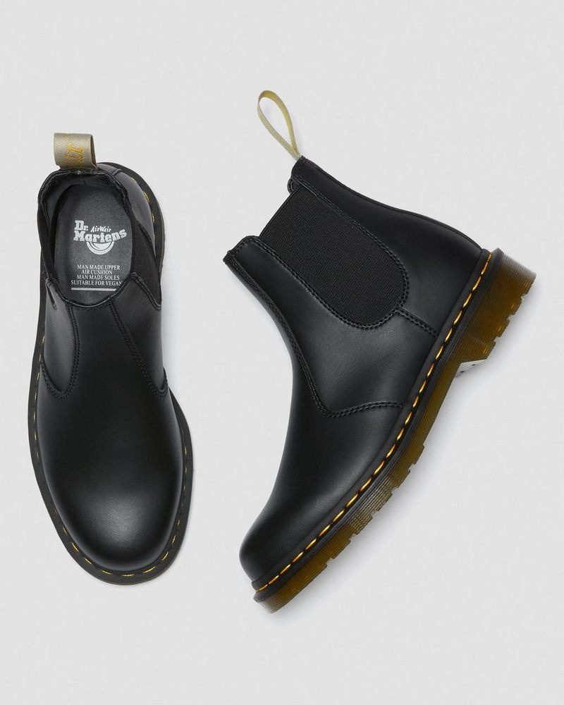 Dr Doc Martens Vegan 2976 Felix Chelsea Boots (Felix Rub Off) Negros | XD72-K9FM