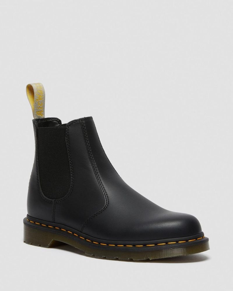 Dr Doc Martens Vegan 2976 Felix Chelsea Boots (Felix Rub Off) Negros | XD72-K9FM