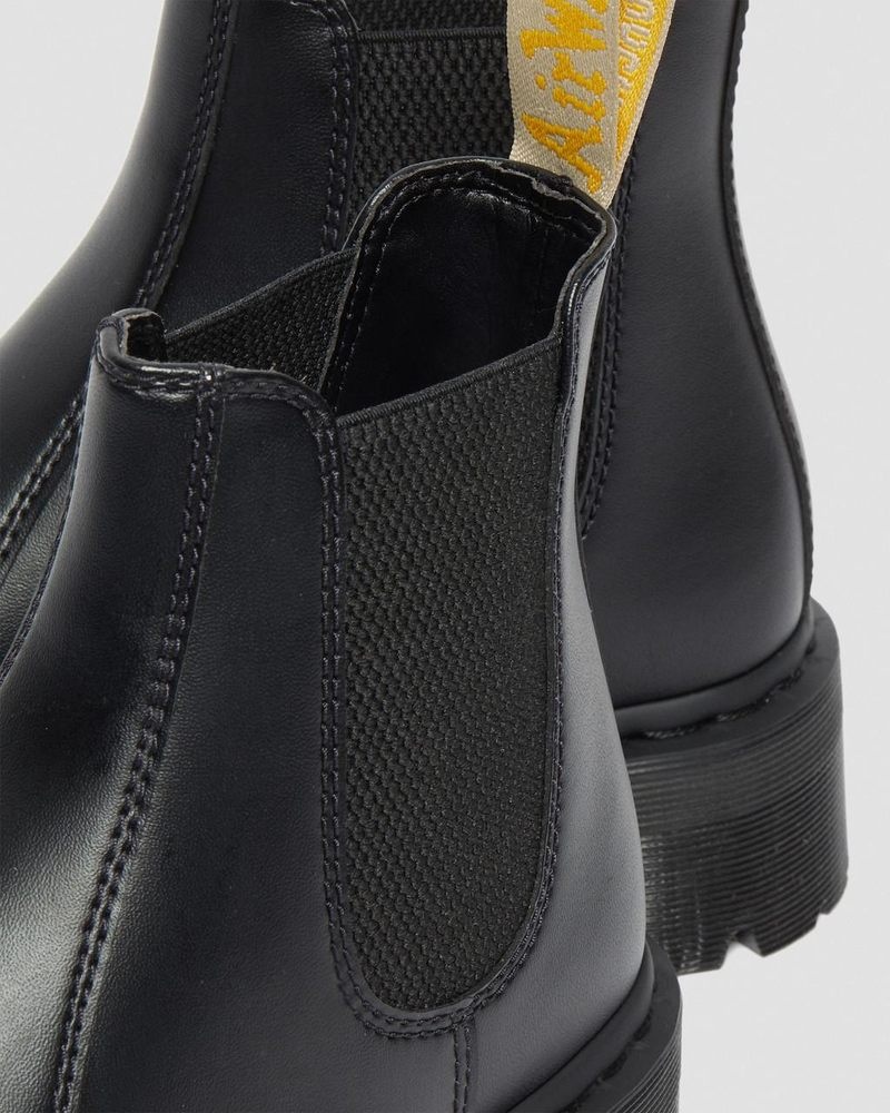 Dr Doc Martens Vegan 2976 Felix Plataforma Chelsea Boots (Felix Rub Off) Negros | GI41-E0WW