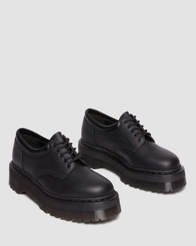 Dr Doc Martens Vegan 8053 Felix Plataforma Casuales Shoes (Felix Rub Off) Negros | BW81-O3JL