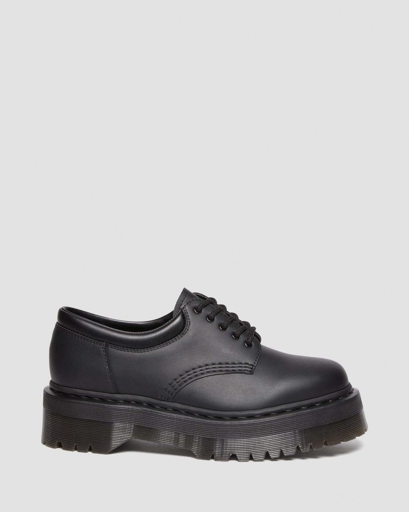 Dr Doc Martens Vegan 8053 Felix Plataforma Casuales Shoes (Felix Rub Off) Negros | BW81-O3JL