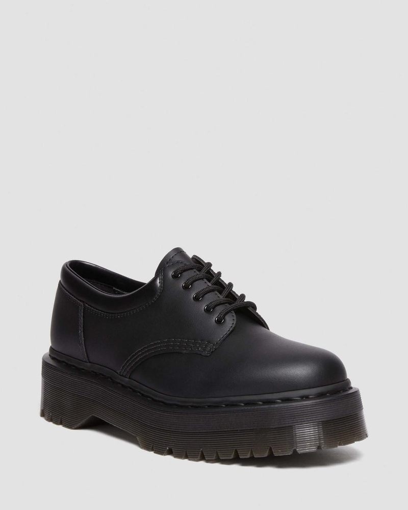 Dr Doc Martens Vegan 8053 Felix Plataforma Casuales Shoes (Felix Rub Off) Negros | BW81-O3JL