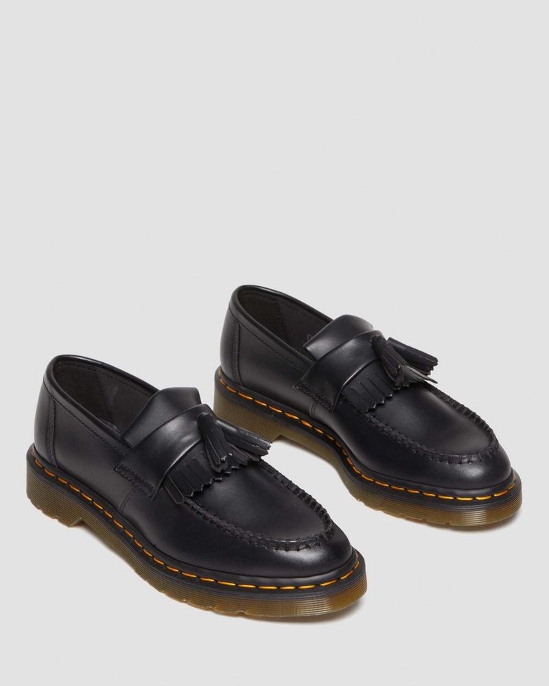 Dr Doc Martens Vegan Adrian Felix Tassel Loafers (Felix Rub Off) Negros | ST75-F0VC