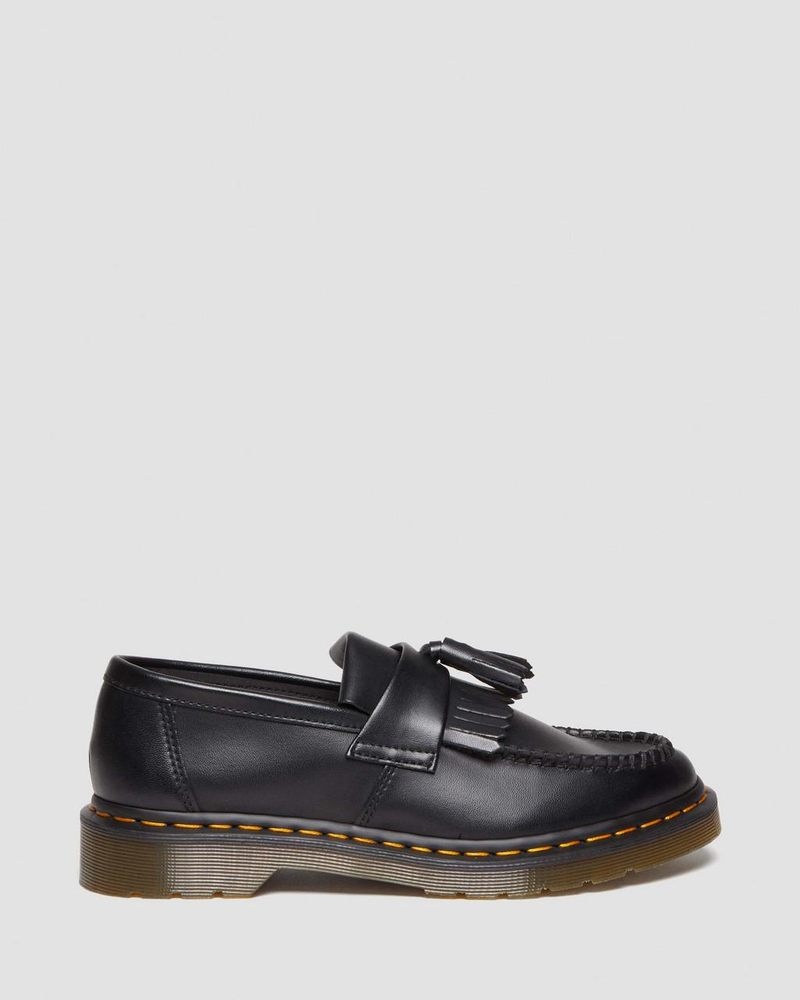 Dr Doc Martens Vegan Adrian Felix Tassel Loafers (Felix Rub Off) Negros | ST75-F0VC