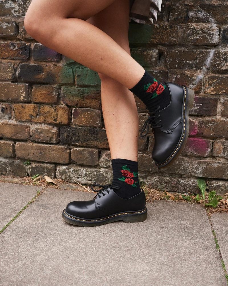 Dr Doc Martens Vonda Organic Algodon Blend Corta Socks (Organic Algodon Blend) Negros | YD53-L6IH