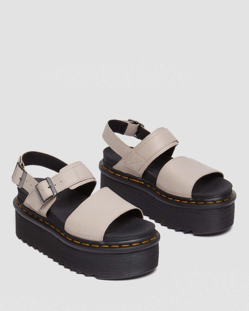 Dr Doc Martens Voss Pisa Cuero Plataforma Sandals (Pisa) | ES83-Z9AT