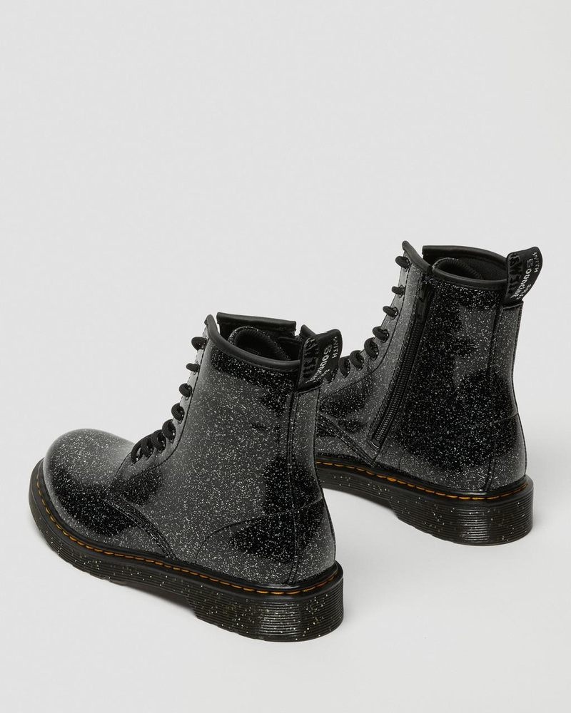 Dr Doc Martens Youth 1460 Glitter Encaje Up Boots (Cosmic Glitter) Negros | NX01-X6EY