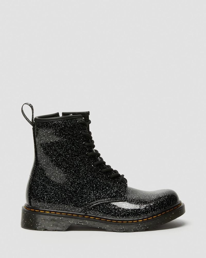 Dr Doc Martens Youth 1460 Glitter Encaje Up Boots (Cosmic Glitter) Negros | NX01-X6EY