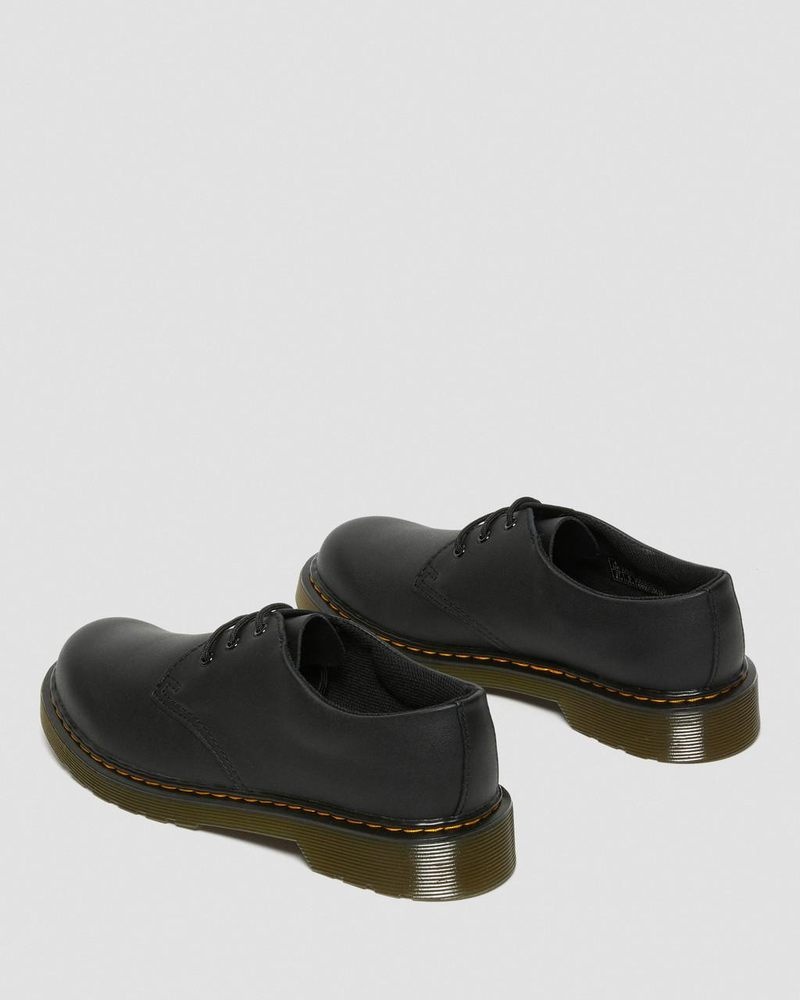 Dr Doc Martens Youth 1461 Softy T Cuero Shoes (Softy T) Negros | PV34-N6HT