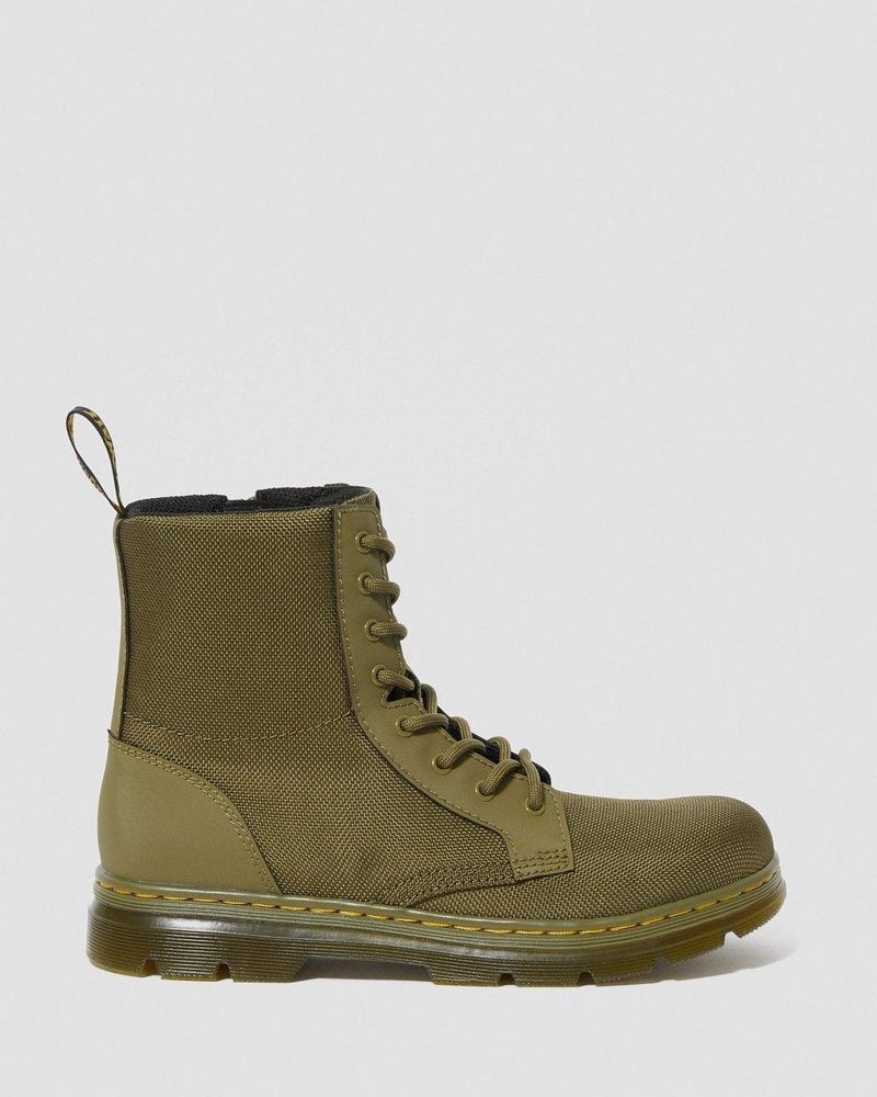 Dr Doc Martens Youth Combs Extra Tough Poly Casuales Boots (Extra Tough 50/50+Rubbery) Verde Oliva | OL26-K0RA