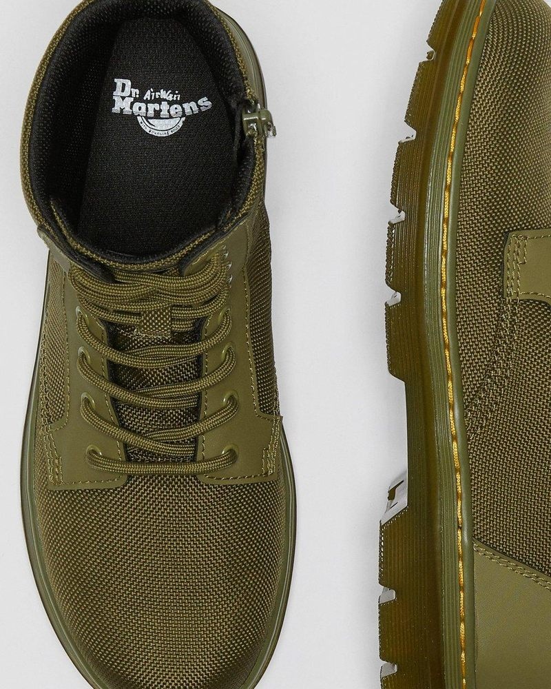 Dr Doc Martens Youth Combs Extra Tough Poly Casuales Boots (Extra Tough 50/50+Rubbery) Verde Oliva | OL26-K0RA